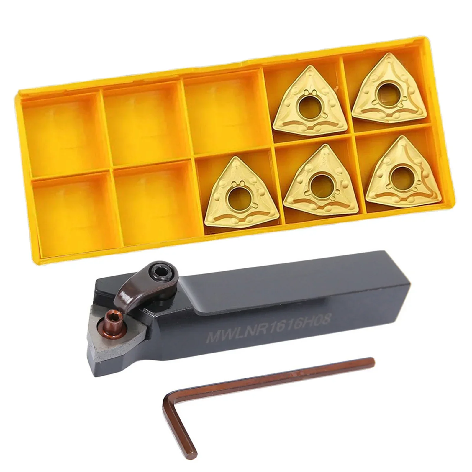 Lathe Tool Holder MWLNR1616H08 + 5pcs WNMG080404 (WNMG 431) Carbide Inserts Precision Grinding Lathe Tool
Lathe Tool Holder MWLNR1616H08 + 5pcs WNMG080404 (WNMG 431) Carbide Inserts Precision Grinding Lathe Tool