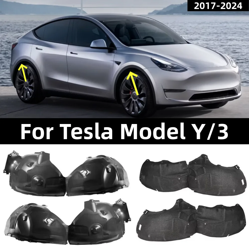 For Tesla Model Y 2020-2024 Model 3 2017-2023 Front and rear wheel liner fender OE: 1492614/1492613-00-A 1081581/582 1081584-C
For Tesla Model Y 2020-2024 Model 3 2017-2023 Front and rear wheel liner fender OE: 1492614/1492613-00-A 1081581/582 1081584-C