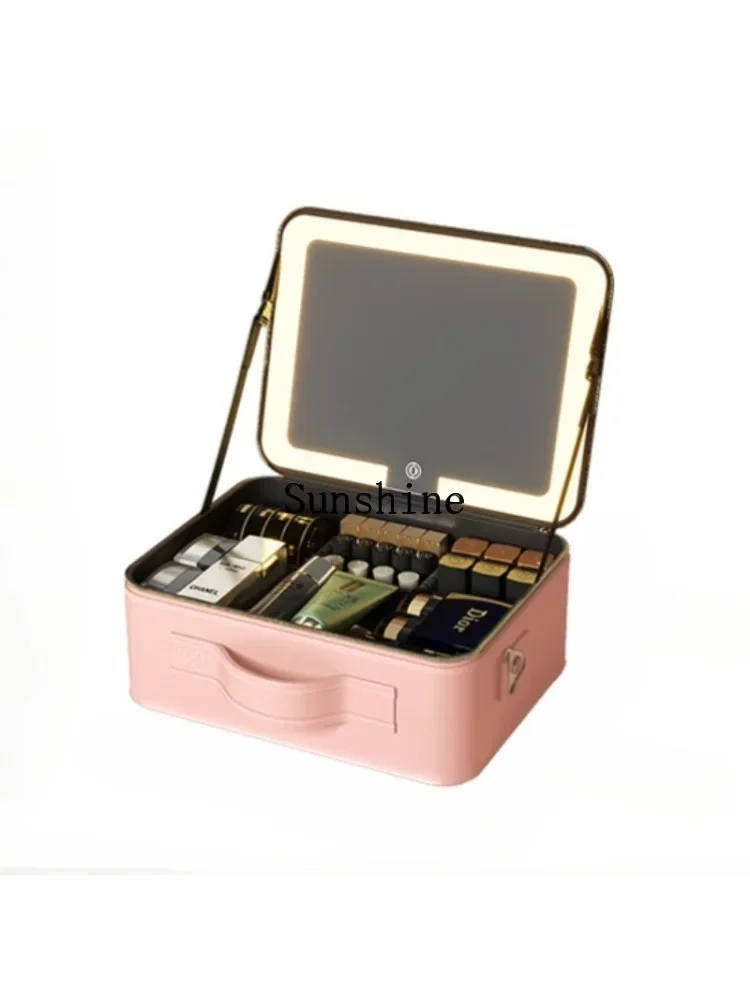 Cosmetic Bag Women's Portable Premium Sense Large Capacity Beauty Bag with Light
Cosmetic Bag Women's Portable Premium Sense Large Capacity Beauty Bag with Light
