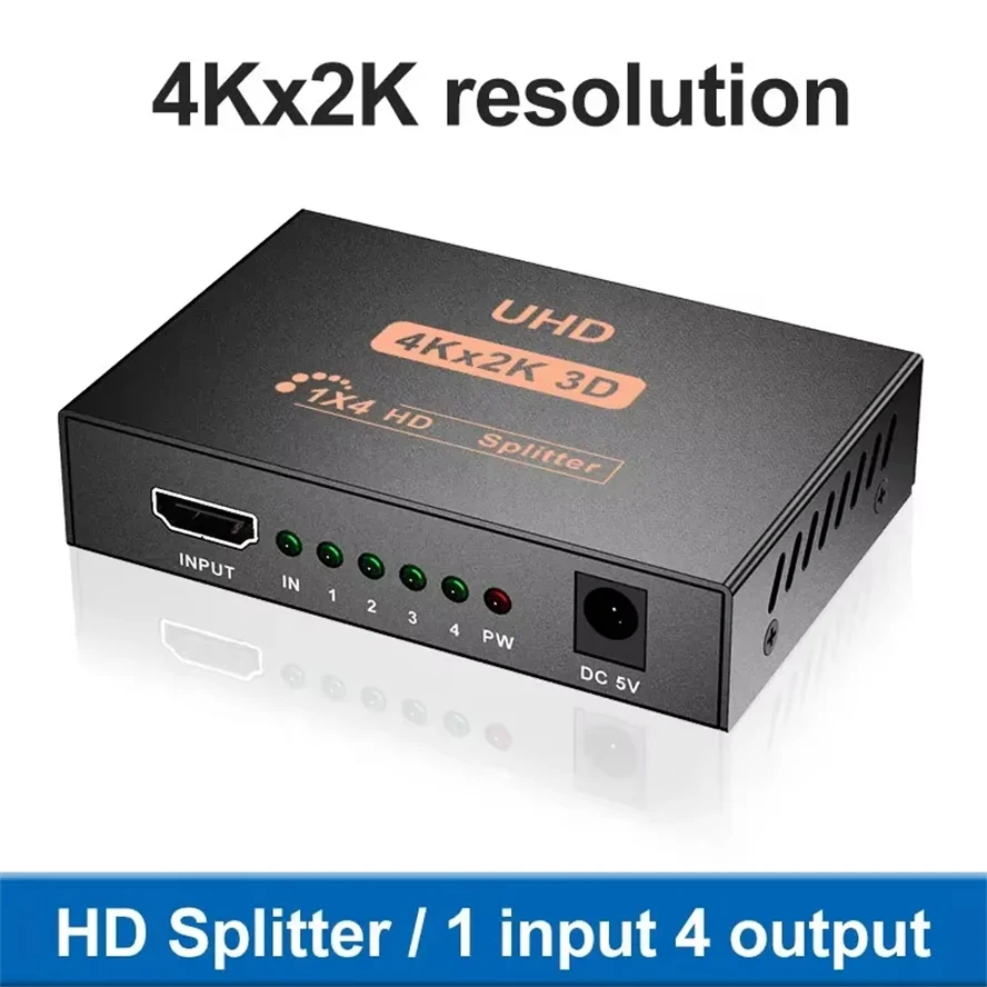 1x4 HDMI-совместимый сплиттер-конвертер 1 в 4 выхода HDMI 1.4 Splitter Switcher HDCP 4K 1080P с двойным дисплеем для PS3 HDTV DVD Xbox
1x4 HDMI-совместимый сплиттер-конвертер 1 в 4 выхода HDMI 1.4 Splitter Switcher HDCP 4K 1080P с двойным дисплеем для PS3 HDTV DVD Xbox