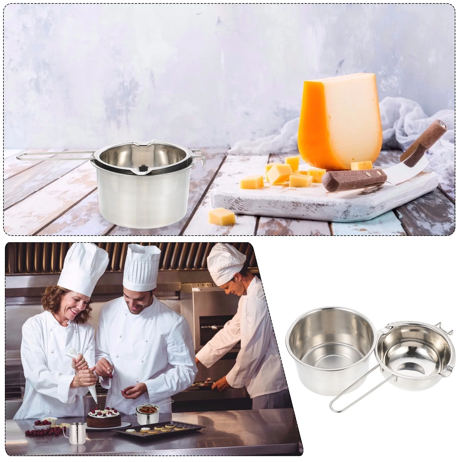 1Set Stainless Steel Melting Pot Ergonomic Handle Compact Butter Cheese Chocolate Melting Pan Camping Backpacking Outdoor
1Set Stainless Steel Melting Pot Ergonomic Handle Compact Butter Cheese Chocolate Melting Pan Camping Backpacking Outdoor