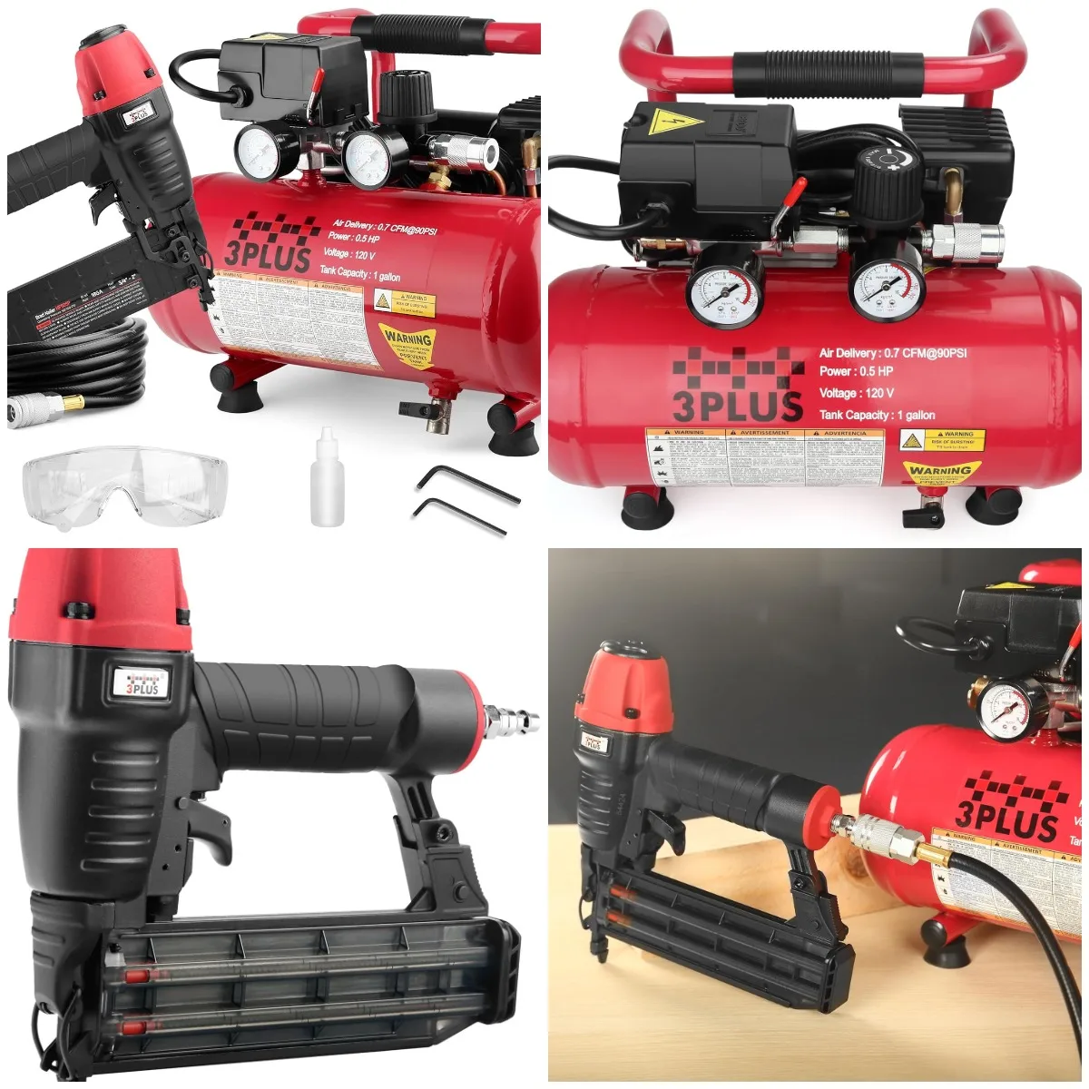 HCB050401 18-Gauge Brad Nailer and Quiet Air Compressor Combo kit
HCB050401 18-Gauge Brad Nailer and Quiet Air Compressor Combo kit