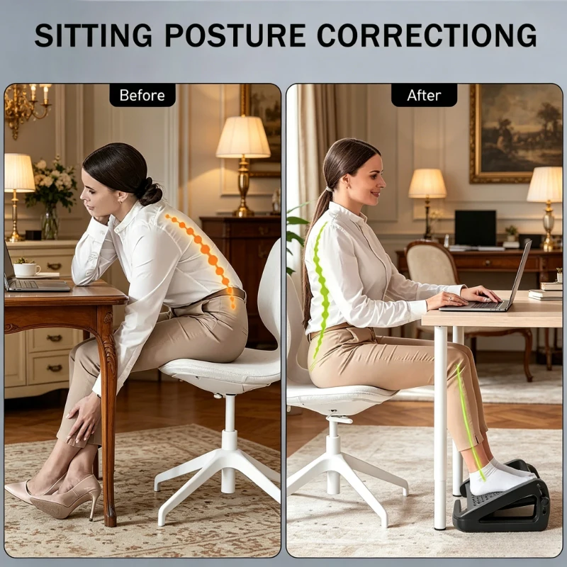 White Triangle Adjustable Foot Rest, Ergonomic Under Desk Foot Stool, Non-slip Support for Office Home Study
White Triangle Adjustable Foot Rest, Ergonomic Under Desk Foot Stool, Non-slip Support for Office Home Study