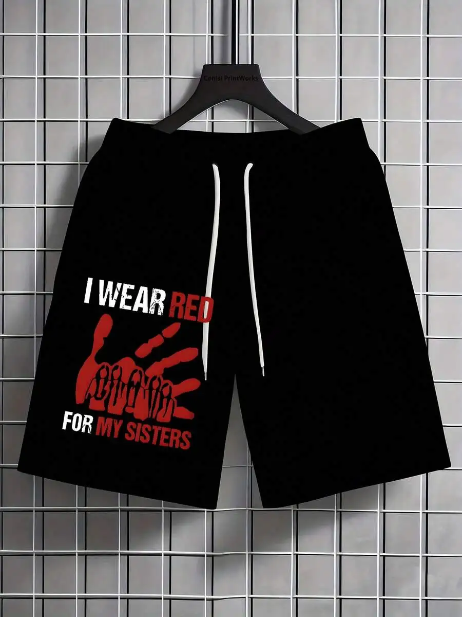 Black Printed Athletic Shorts For Men Women I Wear Red For My Sisters
Black Printed Athletic Shorts For Men Women I Wear Red For My Sisters