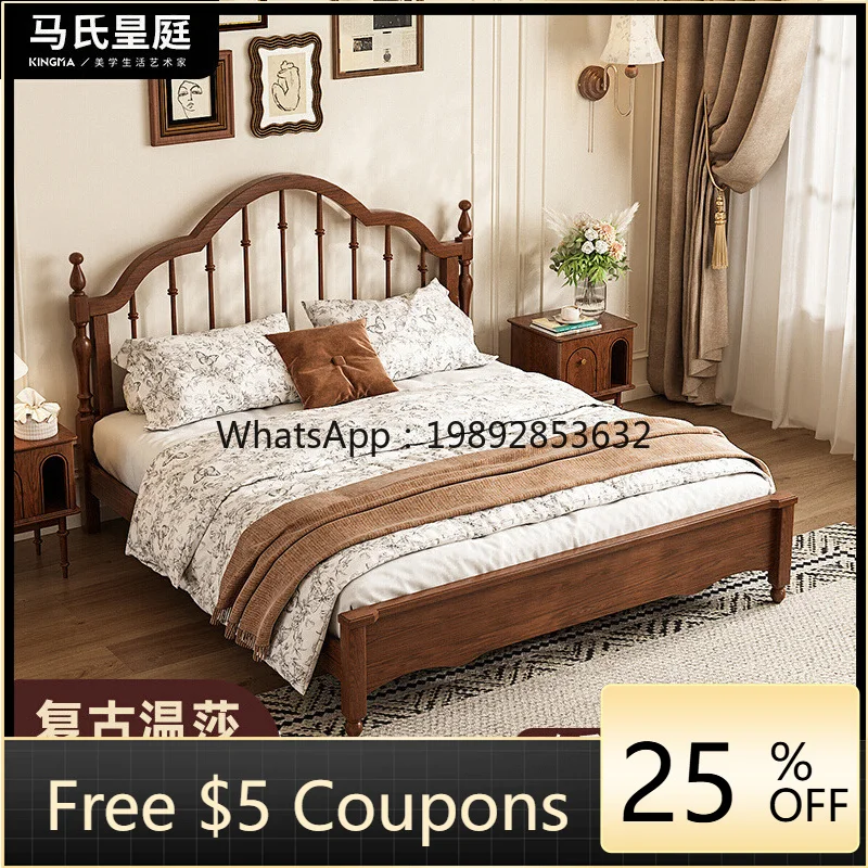 LYY American French Style Solid Wood Double Bed 1.8m Retro Vintage Furniture Windsor Bed 1.5m Master Bedroom
LYY American French Style Solid Wood Double Bed 1.8m Retro Vintage Furniture Windsor Bed 1.5m Master Bedroom