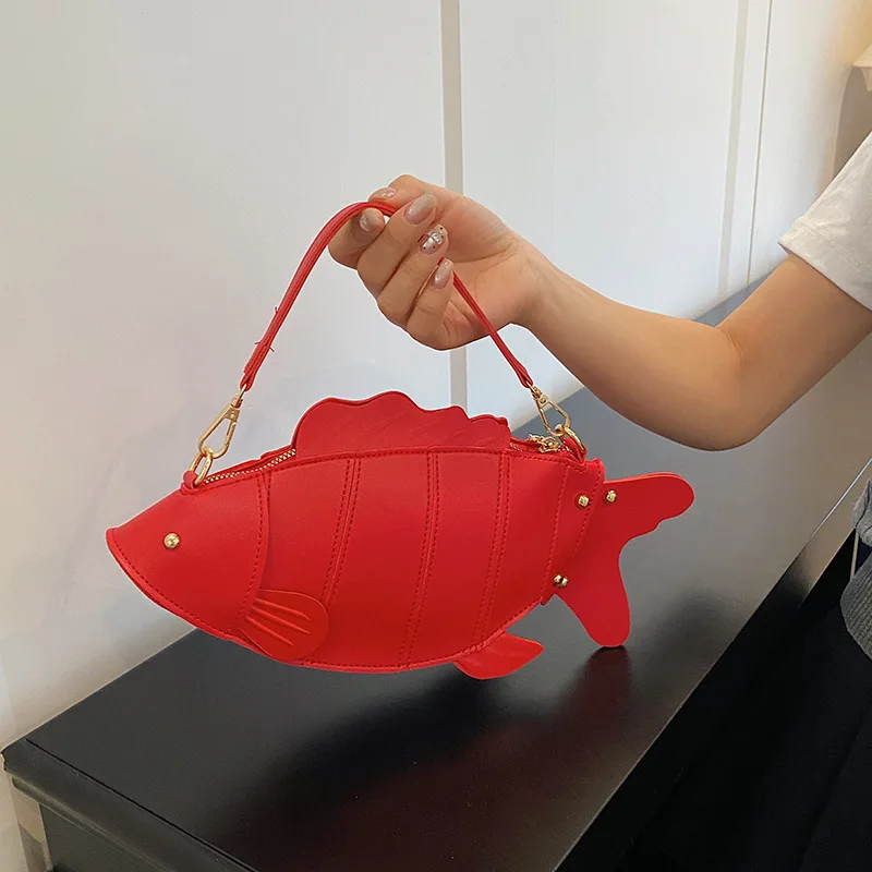 Women's 3D Fish Shaped Crossbody Bag Novelty Animal PU Leather Shoulder Purse Funny Mini Handbag for Party & Daily Use
Women's 3D Fish Shaped Crossbody Bag Novelty Animal PU Leather Shoulder Purse Funny Mini Handbag for Party & Daily Use