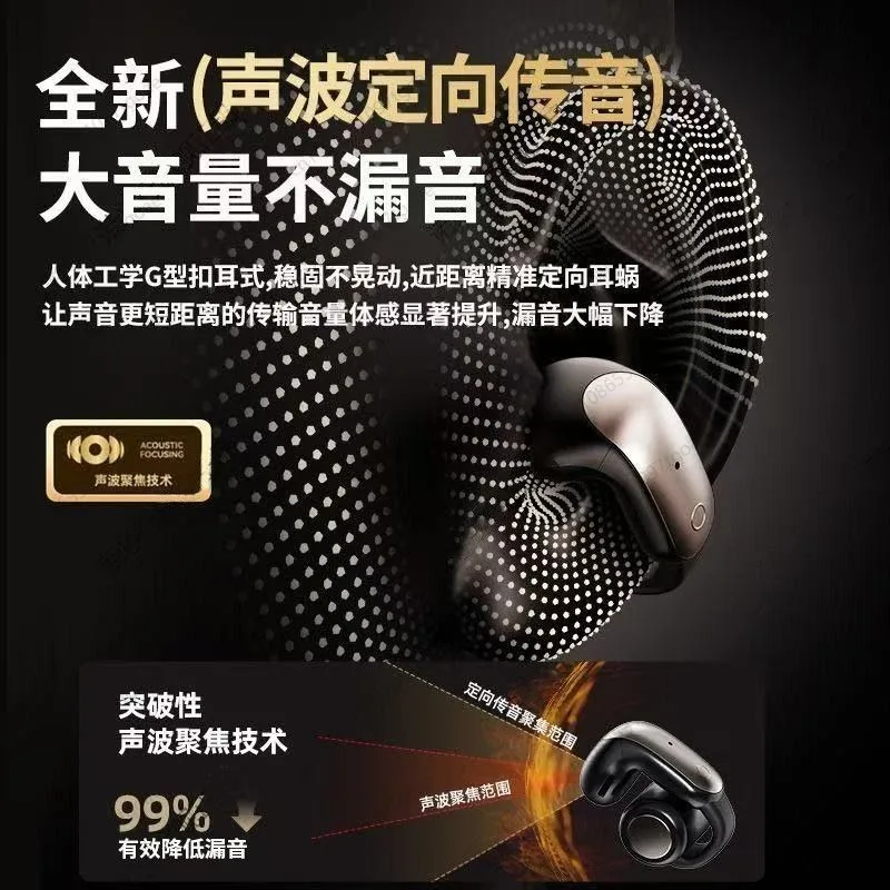 Berlin Sound Ear Clip Air Conduction Bluetooth Headset, Wireless Sport Comfort Long Time Wear Audio Equipment
Berlin Sound Ear Clip Air Conduction Bluetooth Headset, Wireless Sport Comfort Long Time Wear Audio Equipment