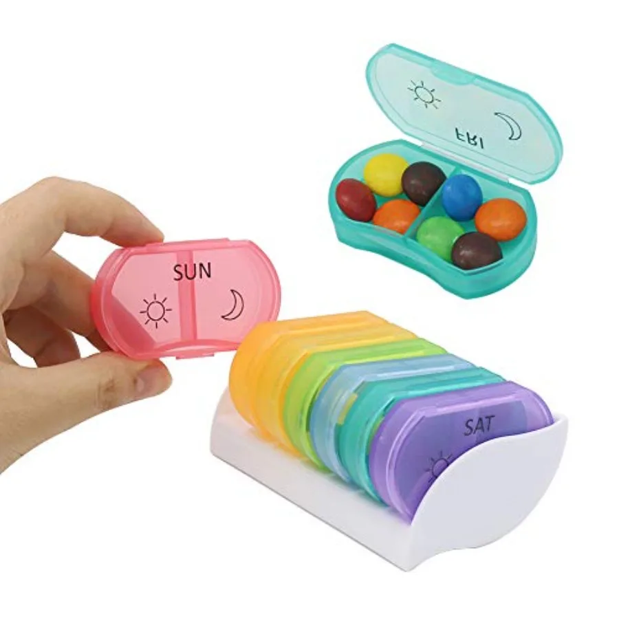 Little Daily Pill AM PM 7 Day, Small ket Purse Pills older, C Drug Organizer Container 2 Times a Day
Little Daily Pill AM PM 7 Day, Small ket Purse Pills older, C Drug Organizer Container 2 Times a Day