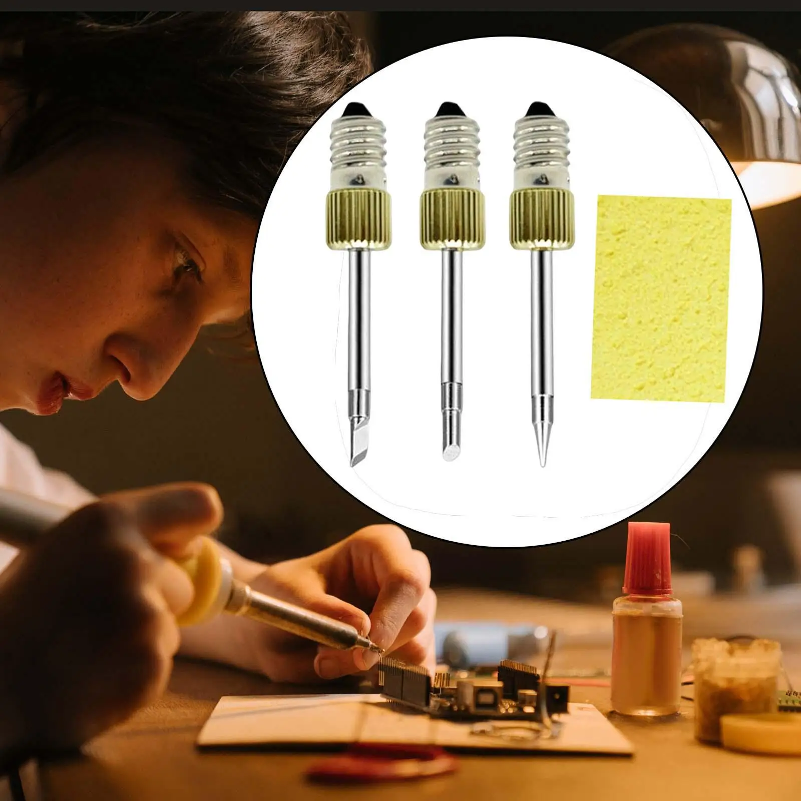 3 шт., наконечники для паяльника, USB-паяльная головка, интерфейс E10, профессиональные сварочные наконечники, наконечники для паяльника, аксессуары
3 шт., наконечники для паяльника, USB-паяльная головка, интерфейс E10, профессиональные сварочные наконечники, наконечники для паяльника, аксессуары