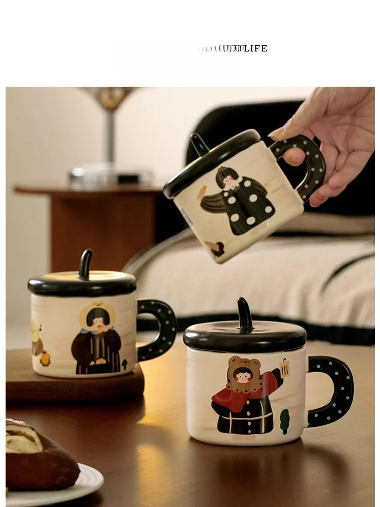 Tlife High Aesthetic Value Cerc Mug with Lid Musoom Head Breakfast Cup Japanese Sle Cartoon Design Home Use Adult
Tlife High Aesthetic Value Cerc Mug with Lid Musoom Head Breakfast Cup Japanese Sle Cartoon Design Home Use Adult