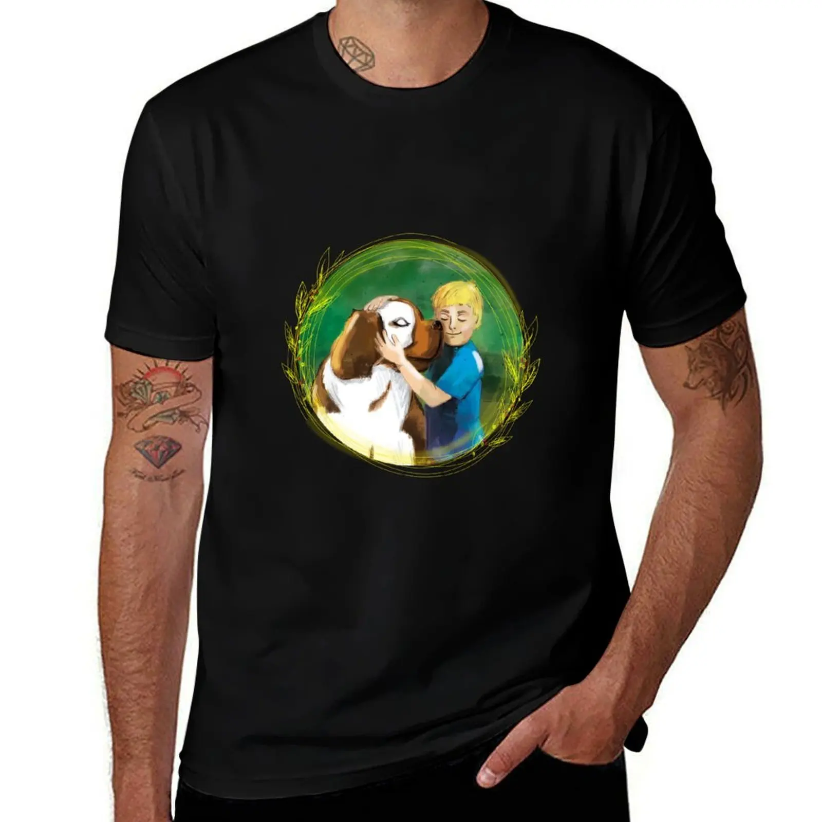 Springtime Friends: Boy and his Bernese Mountain Dog on the Meadow T-Shirt oversizeds blacks mens designer t shirt
Springtime Friends: Boy and his Bernese Mountain Dog on the Meadow T-Shirt oversizeds blacks mens designer t shirt