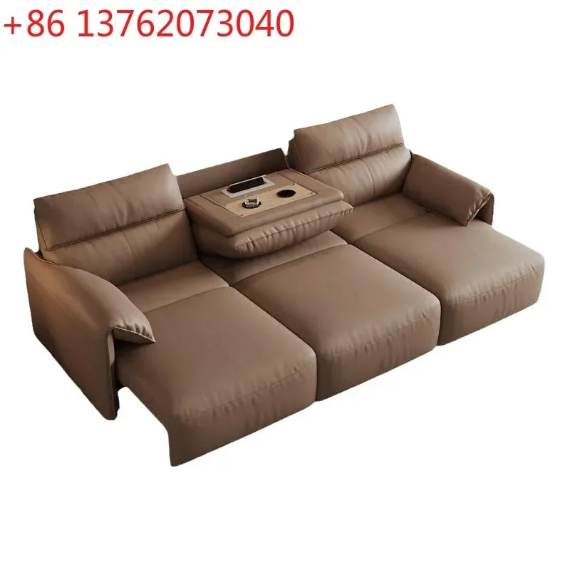 Remote control electric function leather sofa bed home theater living room dual-purpose retractable sofa
Remote control electric function leather sofa bed home theater living room dual-purpose retractable sofa