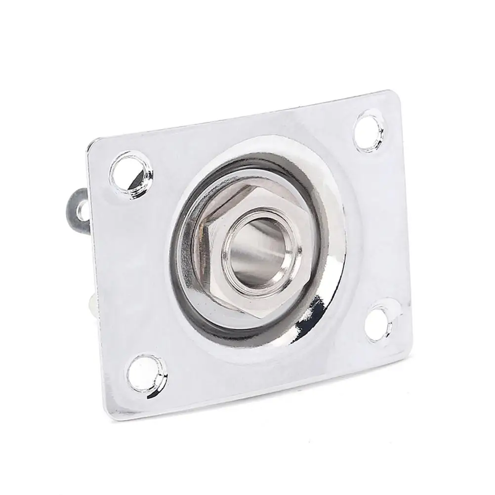 Copper Socket Electric Guitar Jack Bass Pickup Input Plate Endpin Plug 1 4 Inch Output Jack Set Durable Chrome Plating Easy
Copper Socket Electric Guitar Jack Bass Pickup Input Plate Endpin Plug 1 4 Inch Output Jack Set Durable Chrome Plating Easy