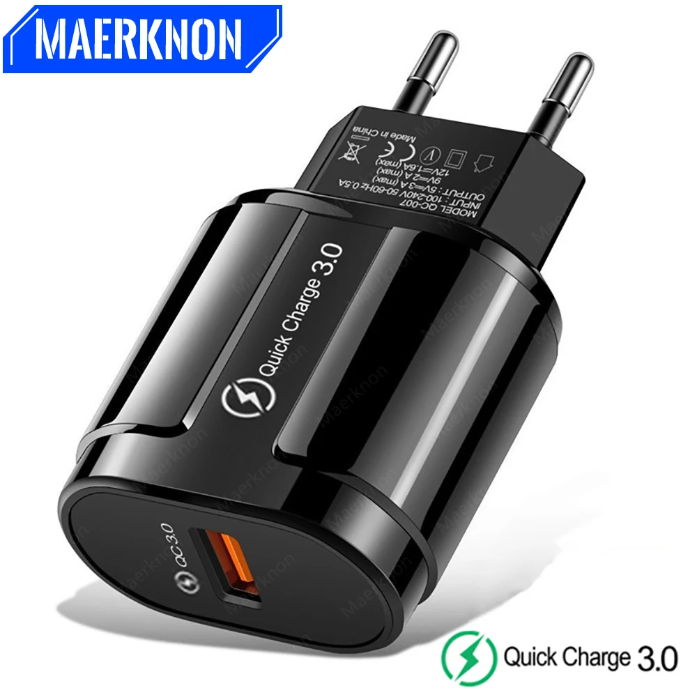 Quick Charge 3.0 18W USB Charger Fast Charging Wall Charger Adapter For iPhone 14 13 Pro Samsung Xiaomi EU/US Plug Phone Charger
Quick Charge 3.0 18W USB Charger Fast Charging Wall Charger Adapter For iPhone 14 13 Pro Samsung Xiaomi EU/US Plug Phone Charger