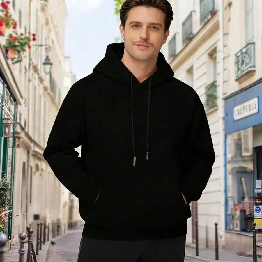Unisex 100% Cotton 300g Heavyweight Hooded Sweatshirt Black Casual Outdoor Adventure Pullover
Unisex 100% Cotton 300g Heavyweight Hooded Sweatshirt Black Casual Outdoor Adventure Pullover