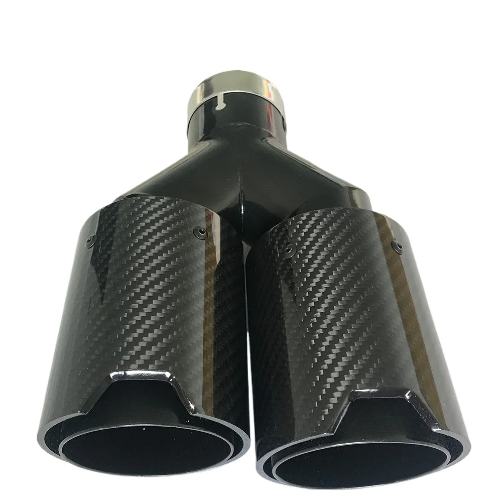 1Pc Dual Exhaust Pipe Universal Twill Glossy Carbon Fiber Performance End Muffler Tips For M Style
1Pc Dual Exhaust Pipe Universal Twill Glossy Carbon Fiber Performance End Muffler Tips For M Style