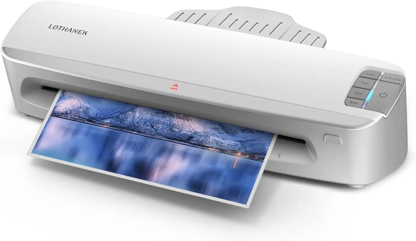 13 inch 4 Roller Thermal Laminator Machine, 3-10 Mil 60-Second Warm-up A3 Commercial Laminating Machine with 50 Sheets, Heavy Duty Laminating Machine for Home, School Office Teacher Use
13 inch 4 Roller Thermal Laminator Machine, 3-10 Mil 60-Second Warm-up A3 Commercial Laminating Machine with 50 Sheets, Heavy Duty Laminating Machine for Home, School Office Teacher Use