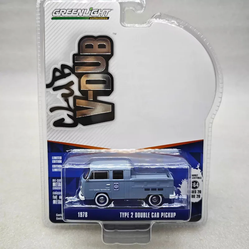 GreenLight Diecast 1:64 1978 TYPE 2 DOUBLE CAB PICKUP Alloy Car Model Classics Adult Souvenir Gift Static Display
GreenLight Diecast 1:64 1978 TYPE 2 DOUBLE CAB PICKUP Alloy Car Model Classics Adult Souvenir Gift Static Display