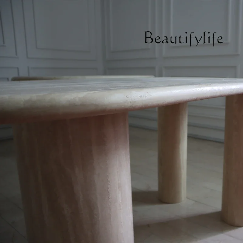 M Shimadai Marble Dining Table Integrated Small Apartment Household Light Luxury Travertine Medieval Wabi-sabi Long Dining Table
M Shimadai Marble Dining Table Integrated Small Apartment Household Light Luxury Travertine Medieval Wabi-sabi Long Dining Table
