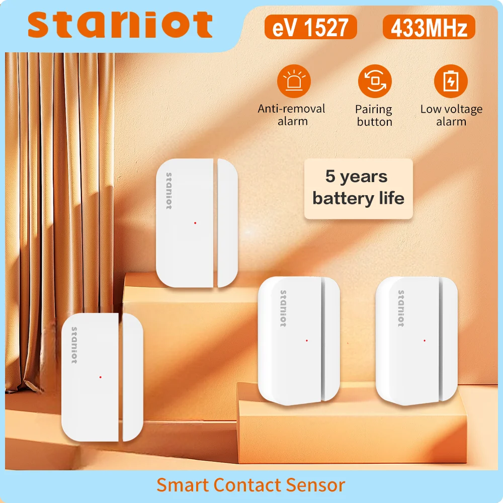 Staniot 5-Year Battery Door Window Sensor Smart Home Wireless Door Open Close Detectors For Security Alarm Panel Burglar System
Staniot 5-Year Battery Door Window Sensor Smart Home Wireless Door Open Close Detectors For Security Alarm Panel Burglar System