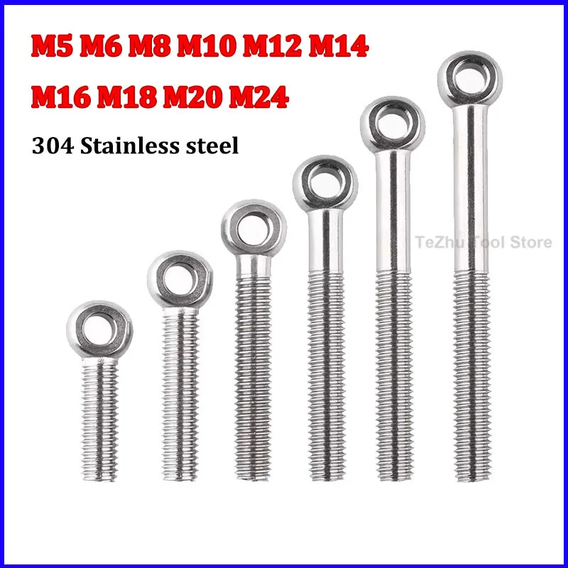 M5-M24 304 Stainless Steel Ring Link Bolt Fisheye Eye Slip Hole Screw Eyebolt Fisheye Articulated Ring Union Link Screw
M5-M24 304 Stainless Steel Ring Link Bolt Fisheye Eye Slip Hole Screw Eyebolt Fisheye Articulated Ring Union Link Screw
