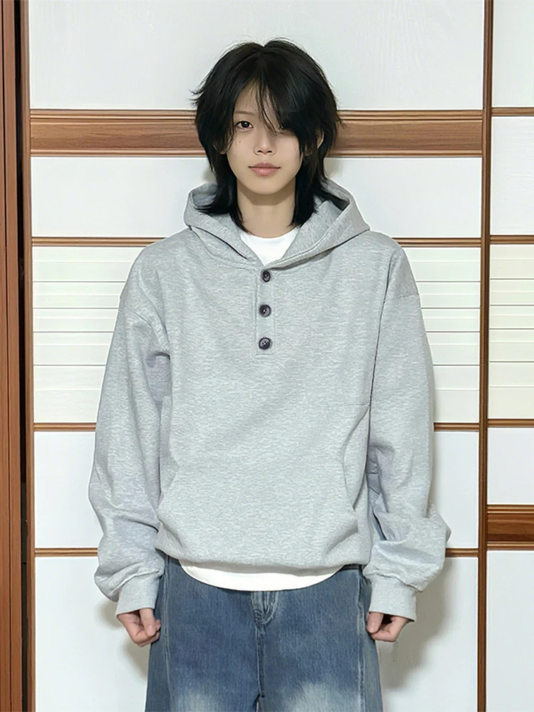 ay Button Henry Collar Sweatirt Men Women Autumn Winter Heavyweight Hardwaed Hooded Jaet Cleanfit American Sle
ay Button Henry Collar Sweatirt Men Women Autumn Winter Heavyweight Hardwaed Hooded Jaet Cleanfit American Sle