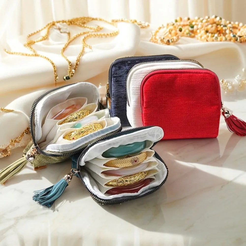 Exquisite Jewelry Storage Bag Jewelry Display Bracelet Tassel Zipper Jewelry Bag Ring Pendant Large Size Jewelry Organizer
Exquisite Jewelry Storage Bag Jewelry Display Bracelet Tassel Zipper Jewelry Bag Ring Pendant Large Size Jewelry Organizer