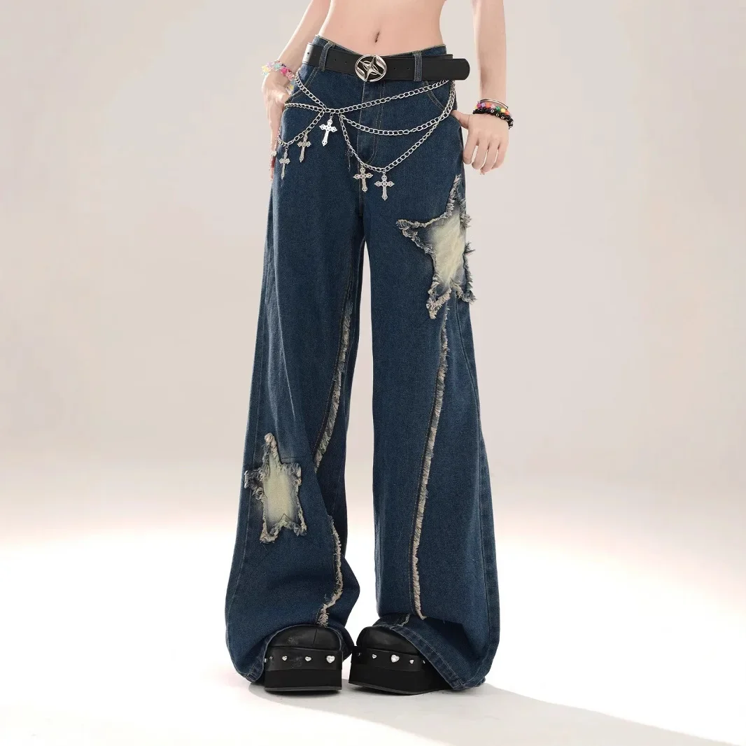 Y2k Star Embroidery Baggy Jeans American Vintage High Waist Loose Wide Leg Denim Pants Streetwear Hip Pop Grunge Trousers
Y2k Star Embroidery Baggy Jeans American Vintage High Waist Loose Wide Leg Denim Pants Streetwear Hip Pop Grunge Trousers