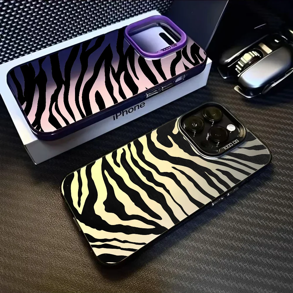 Black Zebra-stripe Phone Case For IPhone 16 15 14 13 12 11 Pro Max Black Purple Matte Laser Metallic Aurora Funda
Black Zebra-stripe Phone Case For IPhone 16 15 14 13 12 11 Pro Max Black Purple Matte Laser Metallic Aurora Funda
