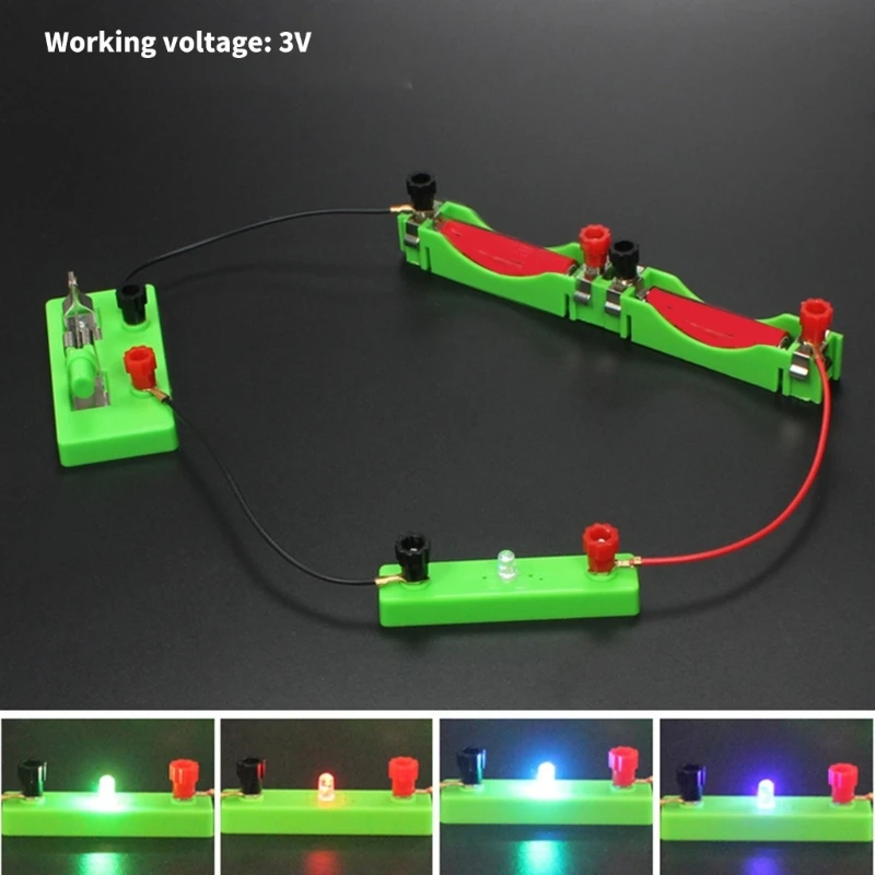 Physics Electricity Experiment Device with LED Light Emitting Diodes Hands on LED Circuit Learning Supplies for Teacher K1KF
Physics Electricity Experiment Device with LED Light Emitting Diodes Hands on LED Circuit Learning Supplies for Teacher K1KF