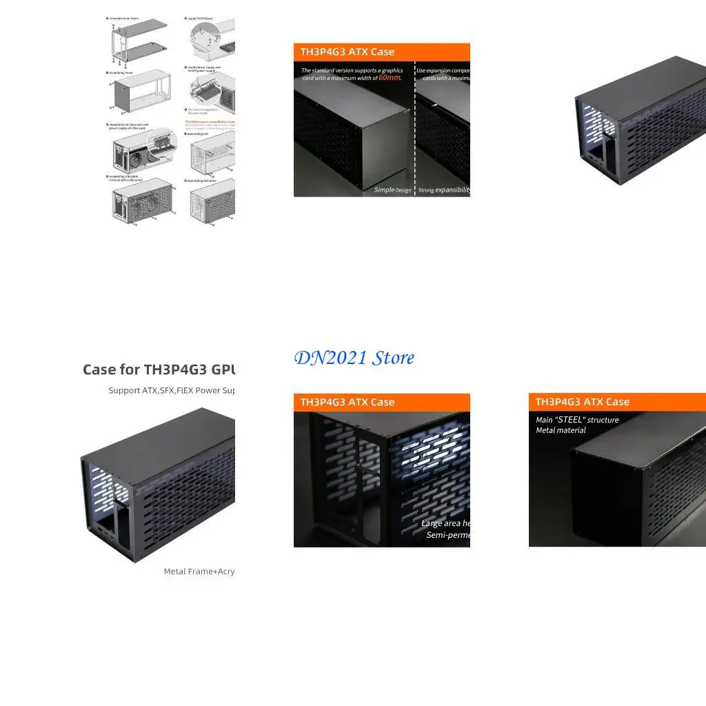 F3KE Metal Cover for TH3P4G3 Atx GPU Dock Enclosure Support OLED Display PWM Fans
F3KE Metal Cover for TH3P4G3 Atx GPU Dock Enclosure Support OLED Display PWM Fans