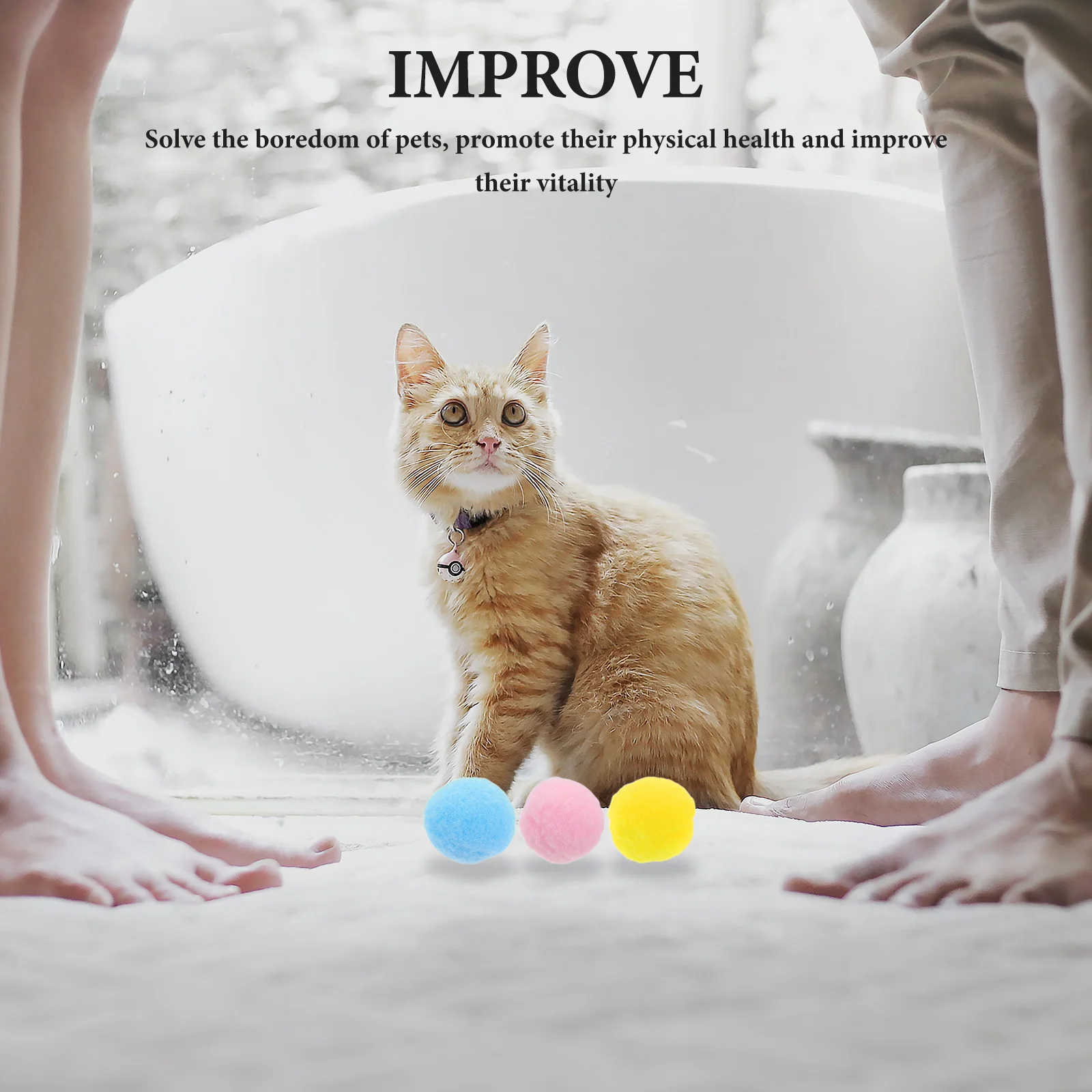 12pcs Cat Interactive Toys Colorful Soft Indoor Play Lightweight Portable Kitten Small ToysPet Cat Toys
12pcs Cat Interactive Toys Colorful Soft Indoor Play Lightweight Portable Kitten Small ToysPet Cat Toys