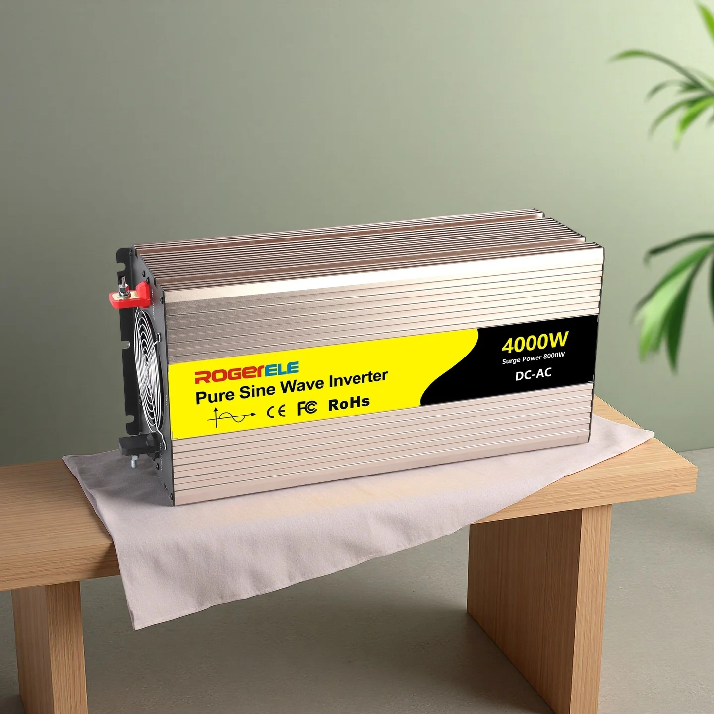 4kW Pure Sine Wave Solar Inverter, 4000W Outdoor Mobile Vehicle-Mounted Inverter, 12V/24V/48V Power Converter
4kW Pure Sine Wave Solar Inverter, 4000W Outdoor Mobile Vehicle-Mounted Inverter, 12V/24V/48V Power Converter