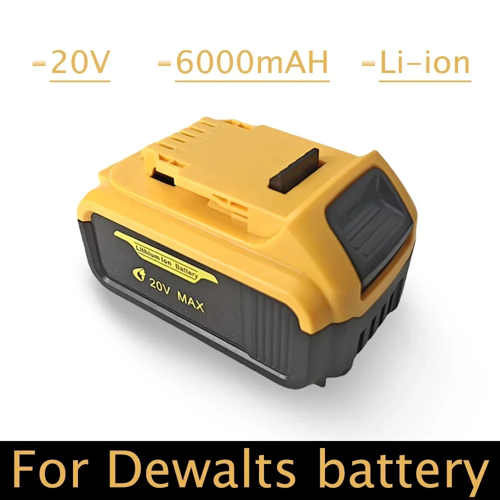 20V 6000mAh Replaceable Li-ion Battery Compatible for Dewalt 20Volt MAX Power Tools Lithium Batteries
20V 6000mAh Replaceable Li-ion Battery Compatible for Dewalt 20Volt MAX Power Tools Lithium Batteries
