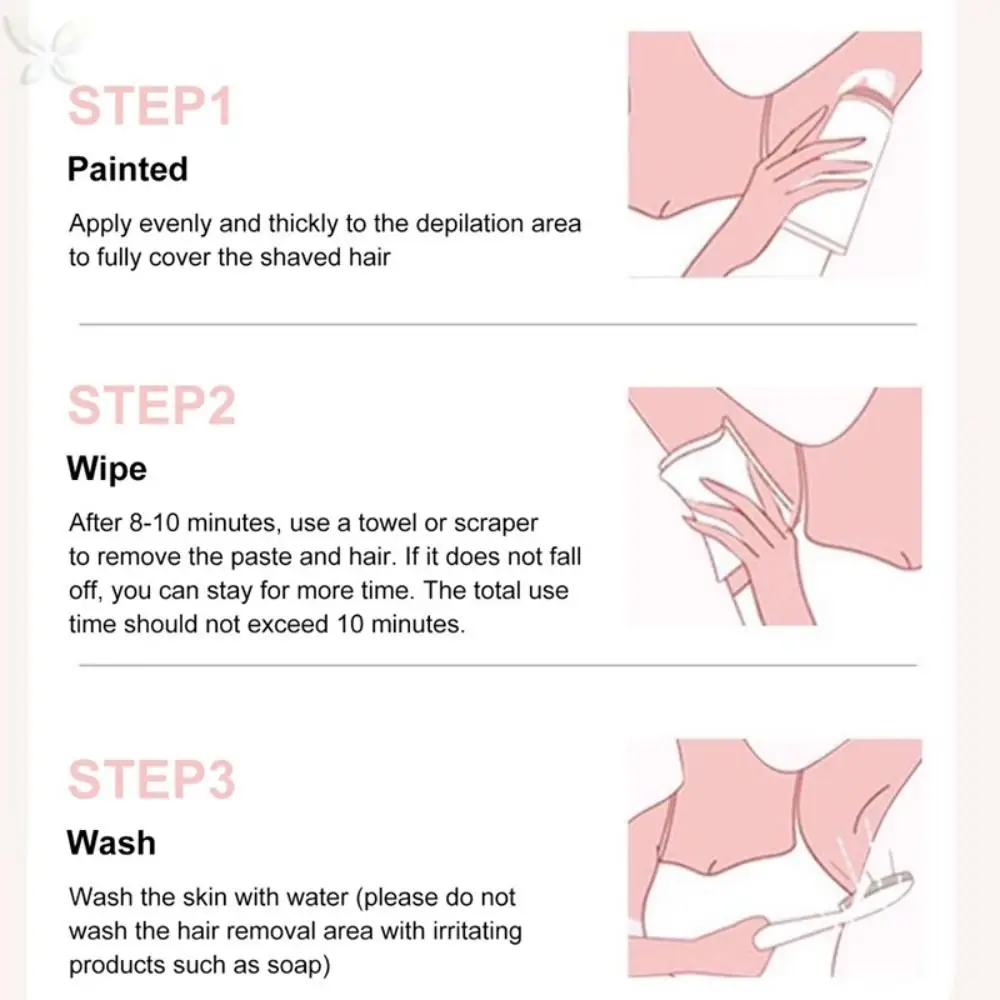 Bikini Line Non-Irritating Hair Removal Cream Painless Smooth Depilatory Cream Skin Care Whitening Beauty
Bikini Line Non-Irritating Hair Removal Cream Painless Smooth Depilatory Cream Skin Care Whitening Beauty