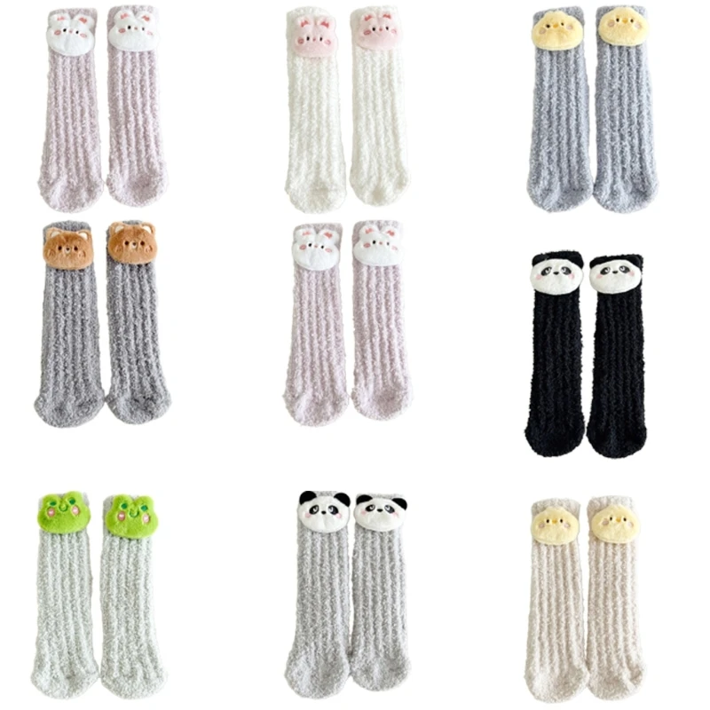 Kids Winter Knee Highs Socks with Antislip Soles Cartoon Dolls Midcalf Socks for Toddler 1-12Year Children Warm Hosiery
Kids Winter Knee Highs Socks with Antislip Soles Cartoon Dolls Midcalf Socks for Toddler 1-12Year Children Warm Hosiery