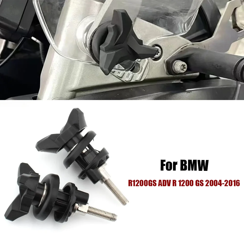 For BMW R1200GS ADV R 1200 GS 2004-2016 Pair Windshield Lock Adjustment Screw Windscreen Mount Clip Clamp Bolt Replacement Parts
