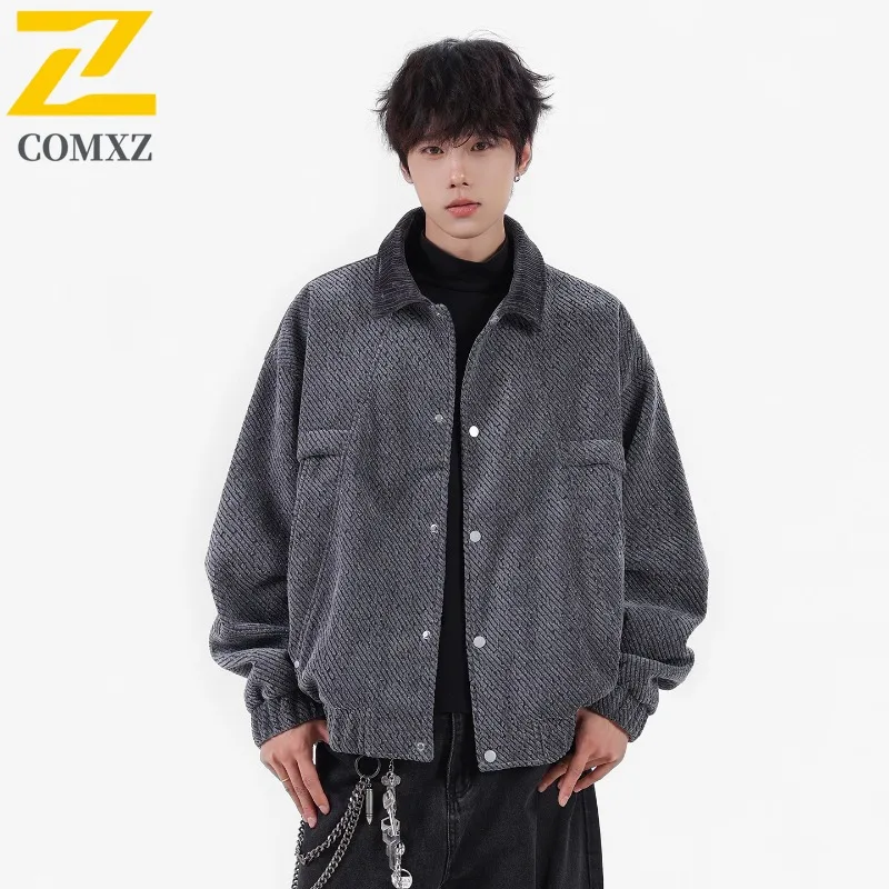 COMXZ New Corduroy Jacket Turndown Collar Solid Color Jackets Minimalist Casual Fly Fishing Scratch Resistant Spring Autumn Coat
COMXZ New Corduroy Jacket Turndown Collar Solid Color Jackets Minimalist Casual Fly Fishing Scratch Resistant Spring Autumn Coat