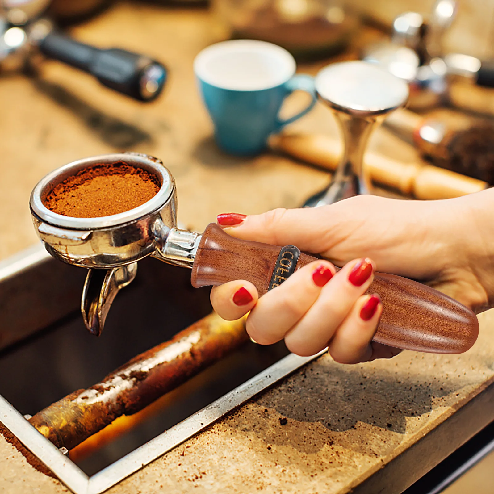 Replacement Wooden Coffee Portafilter Handle Ergonomic Non Slip Anti Scald Filter Handle Coffee Portafilter Accessories for Home
Replacement Wooden Coffee Portafilter Handle Ergonomic Non Slip Anti Scald Filter Handle Coffee Portafilter Accessories for Home