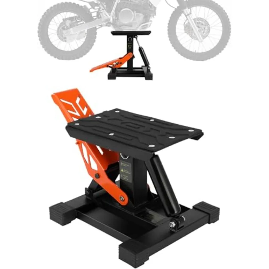 Dirt Bike Stand with Tool Trays 660Lbs Capacity Damping Widen Hydraulic Heavy Duty Motorcycle Lift Jack for Repair and Maintena
Dirt Bike Stand with Tool Trays 660Lbs Capacity Damping Widen Hydraulic Heavy Duty Motorcycle Lift Jack for Repair and Maintena