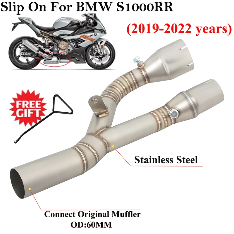 Slip On For BMW S1000RR 2020 2019 2021 2022 Motorcycle Exhaust Modified Escape System Stainless Steel Middle Link Pipe Muffler
Slip On For BMW S1000RR 2020 2019 2021 2022 Motorcycle Exhaust Modified Escape System Stainless Steel Middle Link Pipe Muffler