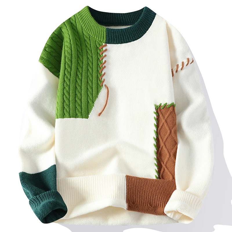 Autumn New Men Wool Pullovers Fashion Sweater Round Neck Thicken Warm Male Knitted Sweaters
Autumn New Men Wool Pullovers Fashion Sweater Round Neck Thicken Warm Male Knitted Sweaters