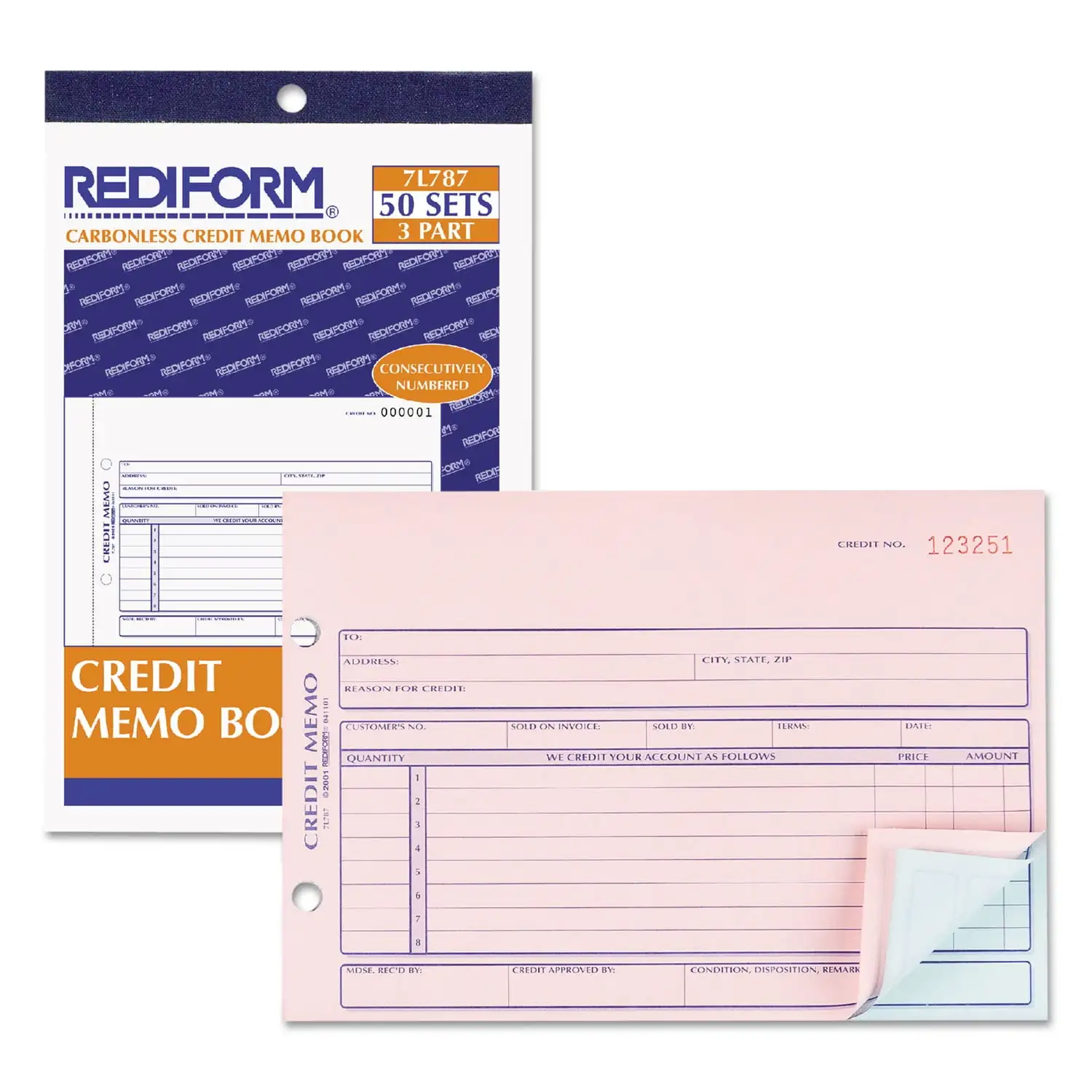 Книга Rediform Credit Memo, 5 1/2 x 7/8 дюйма, без содержащая карбона, 50 комплектов в книге
Книга Rediform Credit Memo, 5 1/2 x 7/8 дюйма, без содержащая карбона, 50 комплектов в книге