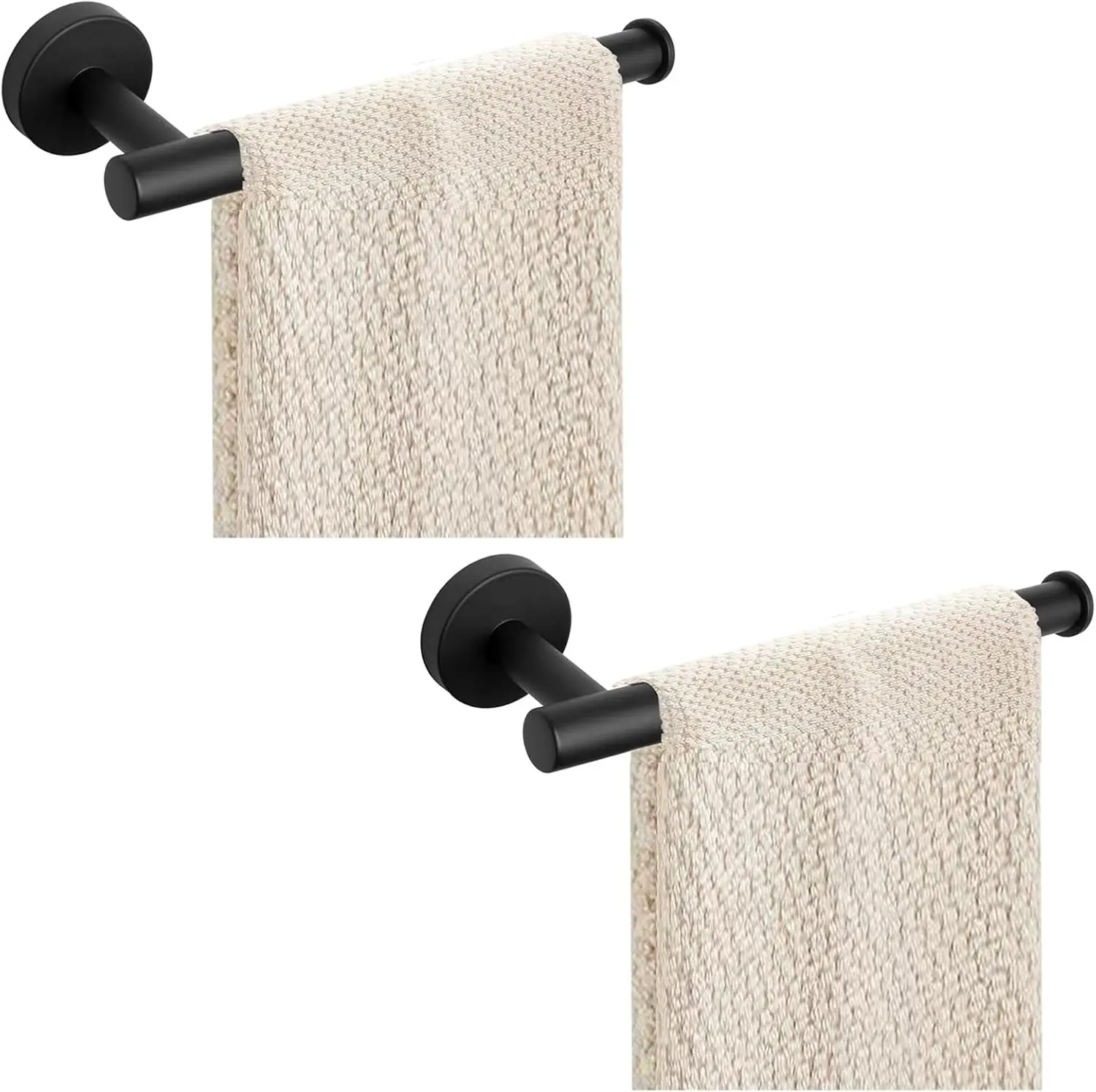 Modern Hand Towel Ring - 9" Matte Black, SUS304 Stainless Steel, Rustproof, Easy Install
Modern Hand Towel Ring - 9" Matte Black, SUS304 Stainless Steel, Rustproof, Easy Install