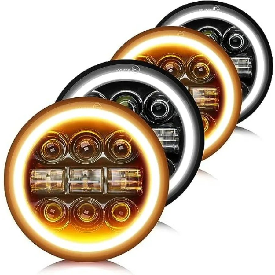 Комплект круглых светодиодных фар 5.75 дюйма с белыми ДХО, янтарными поворотниками, ближним/дальним светом и проектором для Thunderbird T
Комплект круглых светодиодных фар 5.75 дюйма с белыми ДХО, янтарными поворотниками, ближним/дальним светом и проектором для Thunderbird T