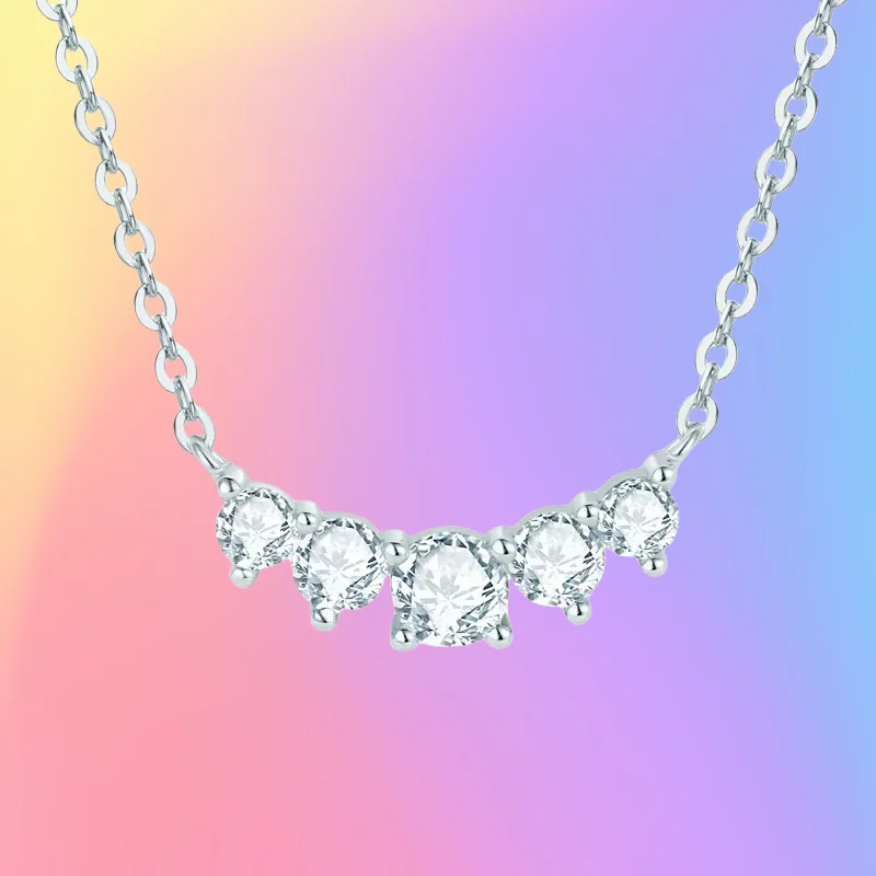 New Internet Celebrity Babes Fairy Wind Smile Necklace Female Moissanite Niche Collarbone Chain S925 Sterling Silver Pendant
New Internet Celebrity Babes Fairy Wind Smile Necklace Female Moissanite Niche Collarbone Chain S925 Sterling Silver Pendant