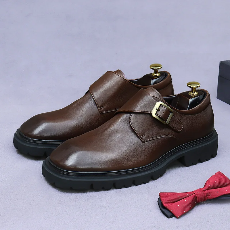 Luxury Genuine Leather Mens Dress Shoes Office Business Formal Shoes Brown Black Lace Up Buckle Pointed Toe Oxford Shoes for Men
Luxury Genuine Leather Mens Dress Shoes Office Business Formal Shoes Brown Black Lace Up Buckle Pointed Toe Oxford Shoes for Men