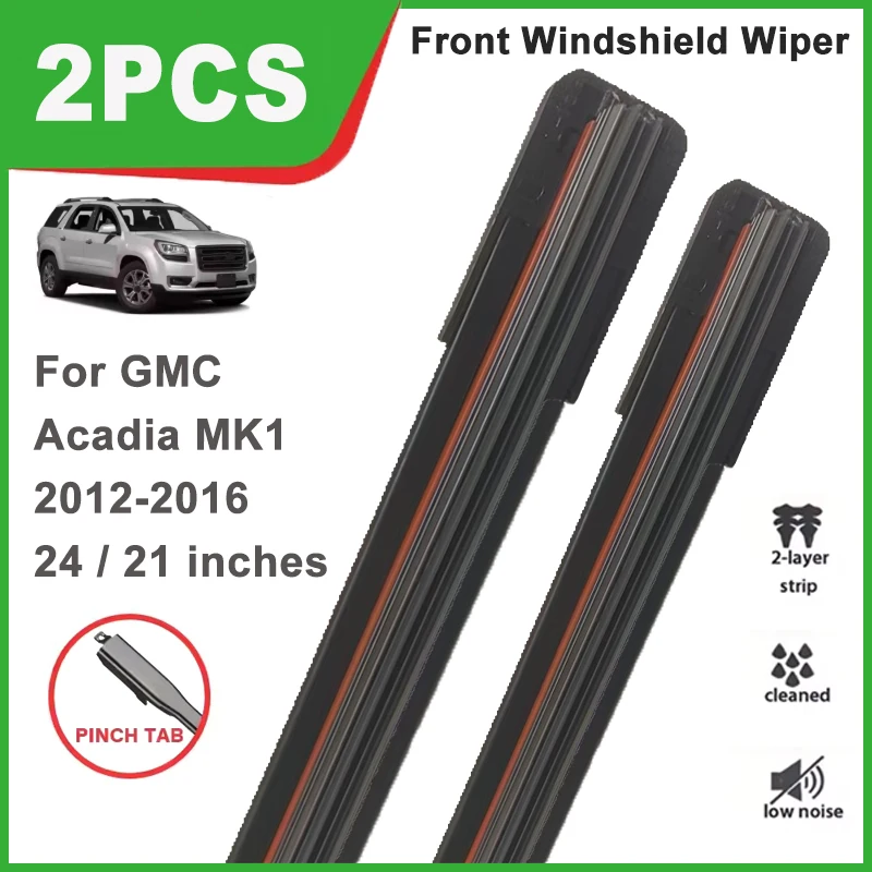 24"+21" Double Rubber Front Wiper Blades, Durable Windscreen Windshield Replacement Parts For GMC Acadia MK1 2012-2016 2013 2014
24"+21" Double Rubber Front Wiper Blades, Durable Windscreen Windshield Replacement Parts For GMC Acadia MK1 2012-2016 2013 2014