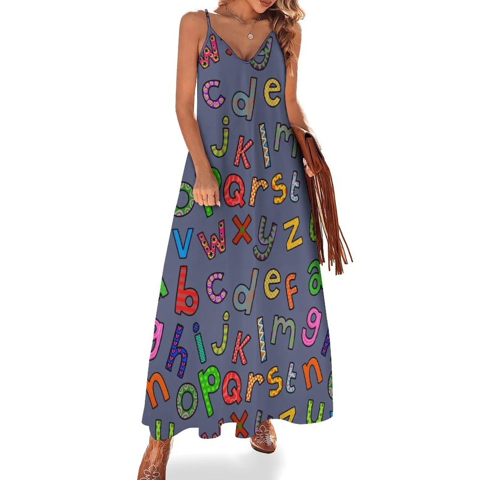 Hand Drawn Letters of the Alphabet Sleeveless Long Dress Women's dresses summer dresses ladies 2025 Dress
Hand Drawn Letters of the Alphabet Sleeveless Long Dress Women's dresses summer dresses ladies 2025 Dress