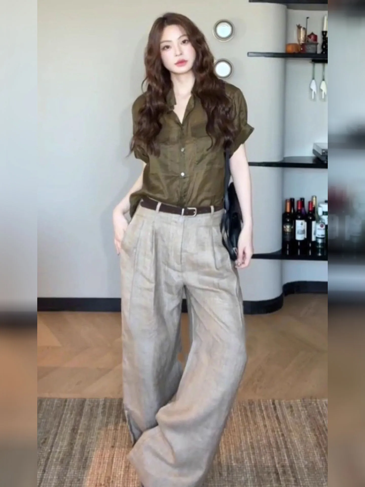 een irt Wide Leg Pants Two Piece Set Casual Early Spring High End Feel Good Fit Faionable Women's Autumn Season Wear
een irt Wide Leg Pants Two Piece Set Casual Early Spring High End Feel Good Fit Faionable Women's Autumn Season Wear